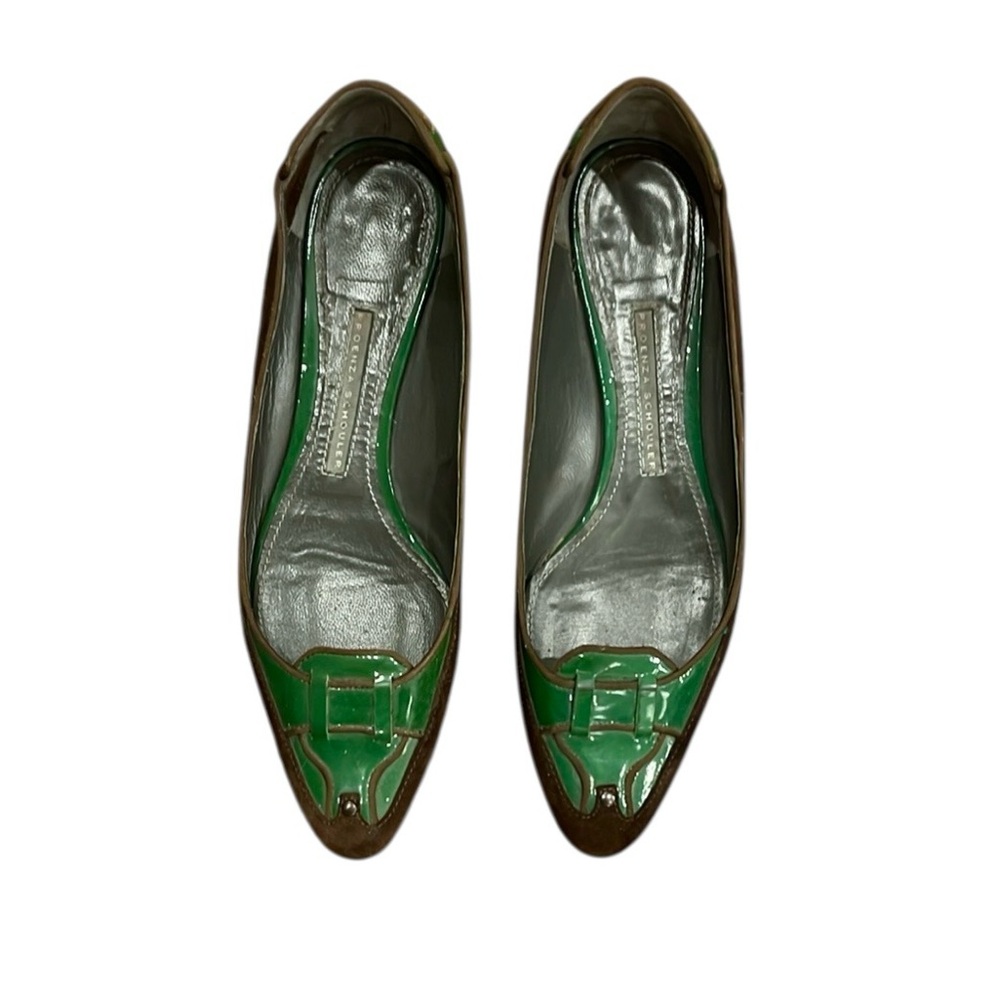 Proenza Schouler Suede Leather Flats